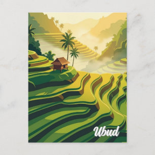 Ubud Bali Indonesien Reise Postkarte