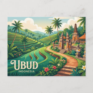 Ubud Indonesien Postkarte
