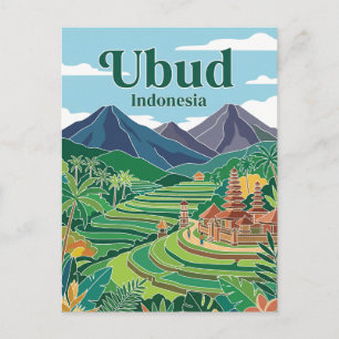 Ubud Indonesien Postkarte