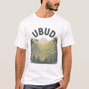 Ubud Li Reisfelder Dschungel Meditation Yoga T-Shirt
