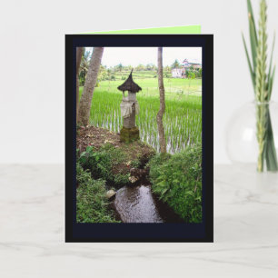 Ubud Minitempel-Gruß-Karte Karte