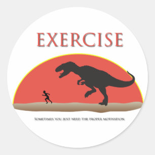 Übung - Angemessene Motivation Runder Aufkleber