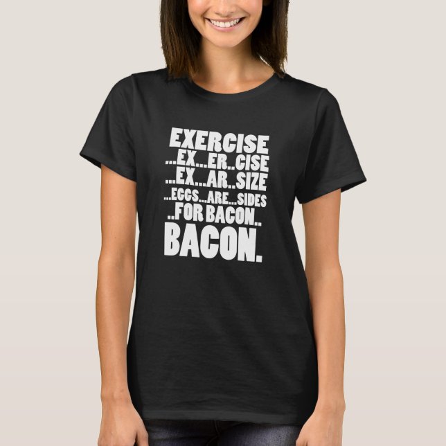 Übung bezüglich der Seiten für Speckeier T-Shirt (Vorderseite)