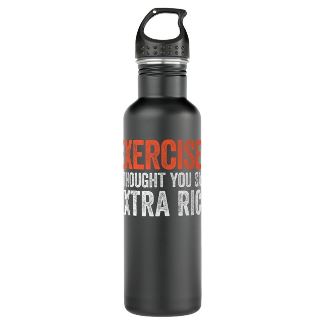 Übung, dachte ich, du sagtest Extra Reis Edelstahlflasche (Vorderseite)