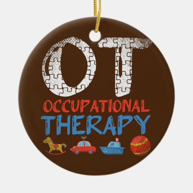 Übung der betrieblichen Therapie Keramik Ornament (Vorne)