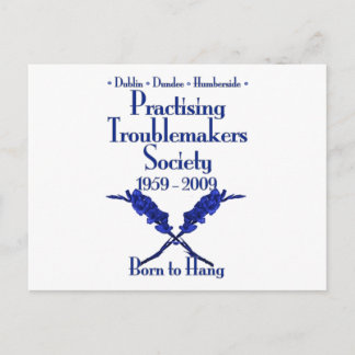 Übung der Troublemakers Society Postkarte