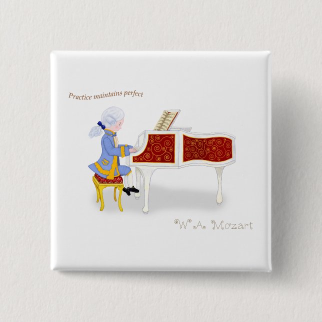 Übung hält perfekt button (Vorderseite)