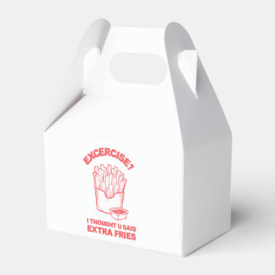 Übung Ich dachte, du hast Pommes extra gesagt - Po Geschenkschachtel