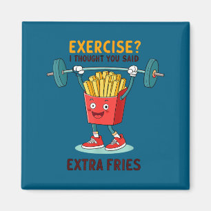 Übung Ich dachte, du hättest Pommes Frites gesagt  Magnet