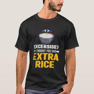 Übung Ich Dachte, Du Sagtest Extra Reis Panda T-Shirt