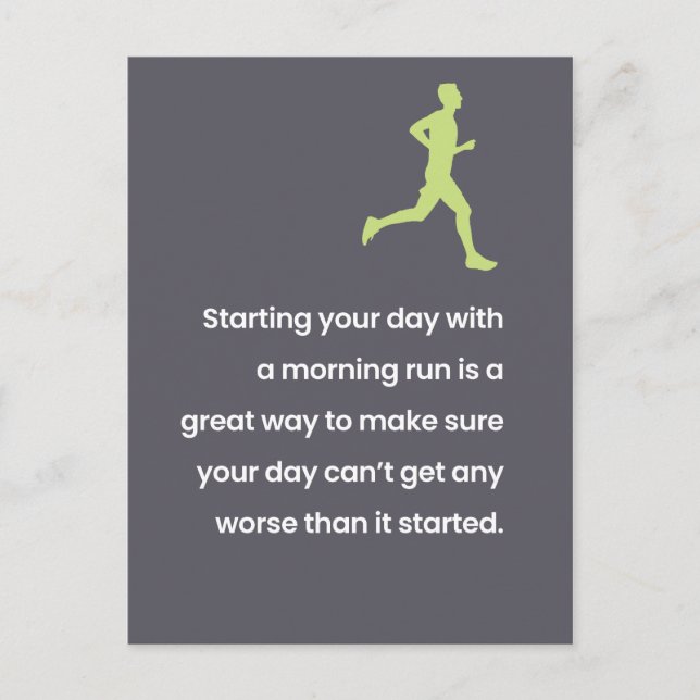 Übung / Lazy Joke "Just for Fun" Postkarte (Vorderseite)