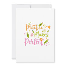 Übung Macht Perfekt Motivationszitat-Design