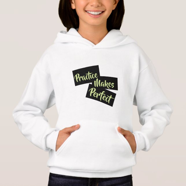 Übung macht perfekt - T - Shirt für Mädchen (Vorderseite)