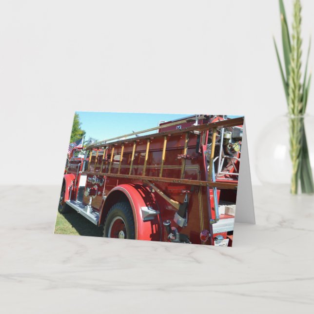 Übungskarte für Feuerwehrmänner Karte (Vorderseite)
