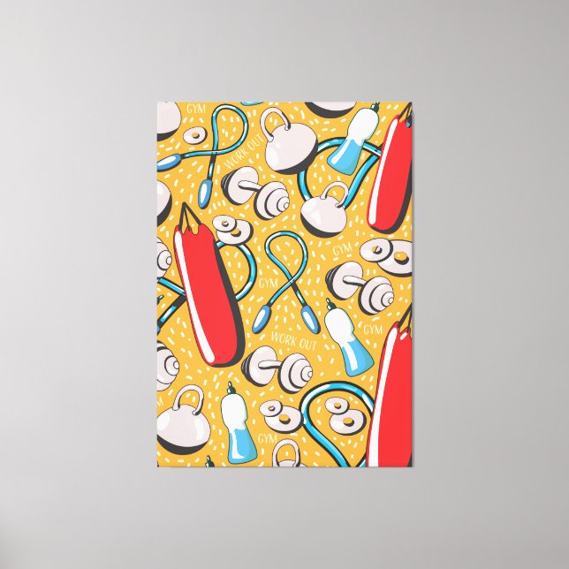 Übungsmuster Leinwanddruck (Vorderseite)