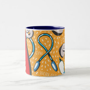 Übungsmuster Zweifarbige Tasse