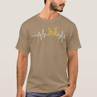 Übungsrad Fahrrad-Fahrrad-Fahrgymnastik-Herzschlag T-Shirt