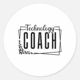 Übungstechnologie-Trainer Cool Design für Tee Runder Aufkleber