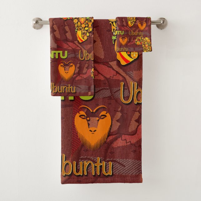 Ubuntu - Ich bin, weil wir sind. Badhandtuch Set (Insitu)