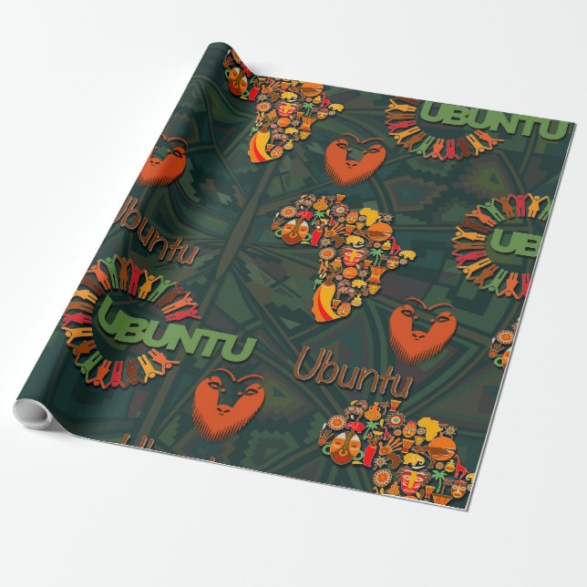 Ubuntu - Ich bin, weil wir sind. Geschenkpapier (Ungerollt)