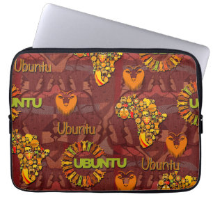 Ubuntu - Ich bin, weil wir sind. Laptopschutzhülle