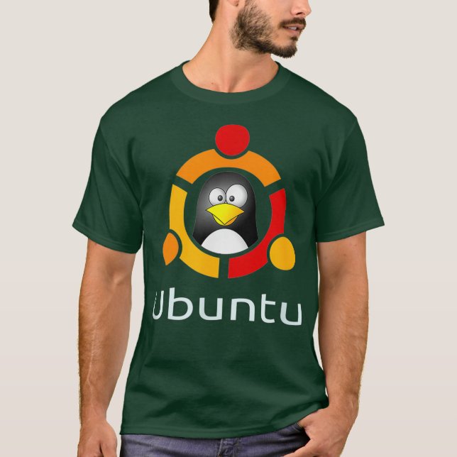 Ubuntu Linu Os  funny Tu Penguin Tee (Vorderseite)