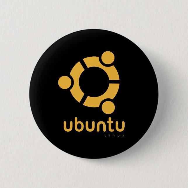 Ubuntu Linux Open Source Button (Vorderseite)