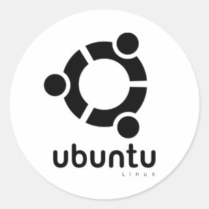 Ubuntu Linux Open Source Runder Aufkleber