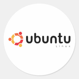 Ubuntu Linux Open Source Runder Aufkleber
