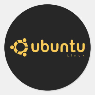 Ubuntu Linux Open Source Runder Aufkleber