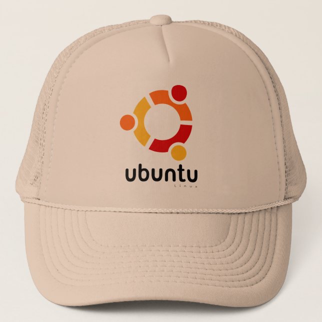 Ubuntu Linux Quelle Truckerkappe (Vorderseite)
