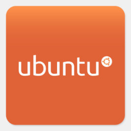 Ubuntu Quadratischer Aufkleber
