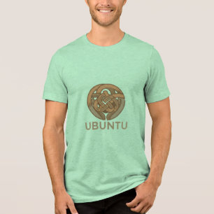 Ubuntu Spirit T-Shirt Geteilte Menschlichkeit Tri-Blend Shirt