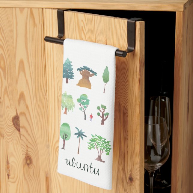 Ubuntu Tree Kitchen Handtuch (Drittel gefaltet)