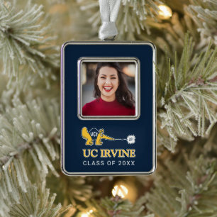 UC Irvine   UCI Anteaters Zot! Rahmen-Ornament Silber