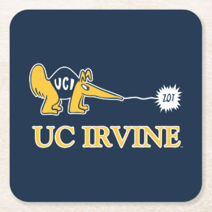 UC Irvine UCI Anteaters Zot! Rechteckiger Pappuntersetzer