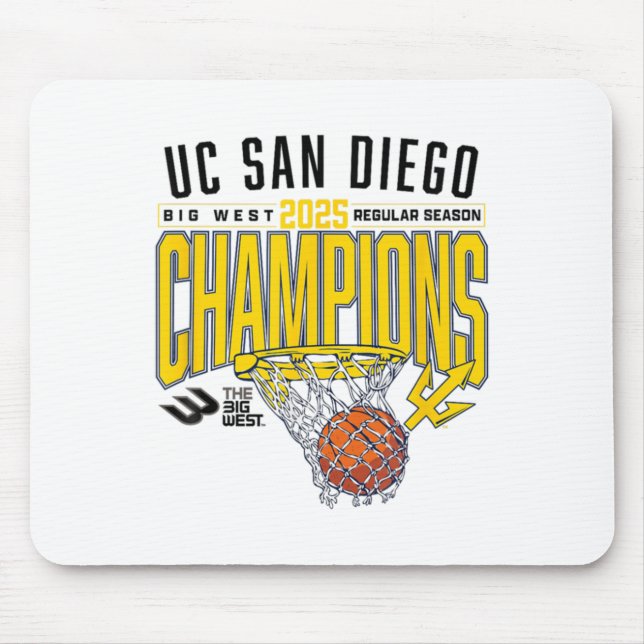 Uc San Diego Tretons 2025 Regular Season Basketbal Mousepad (Vorne)