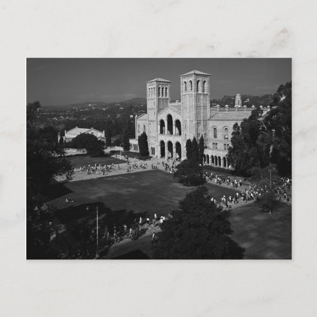 UCLA Klassenwechsel, von Old Physics Gebäude, 1966 Postkarte (Vorderseite)