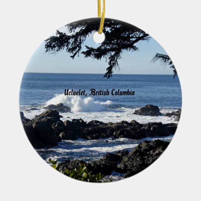 Ucluelet, British Columbia Keramik Ornament (Vorne)