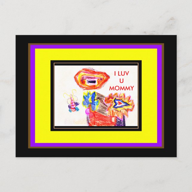 UCreate Add a Image and Text Postkarte (Vorderseite)
