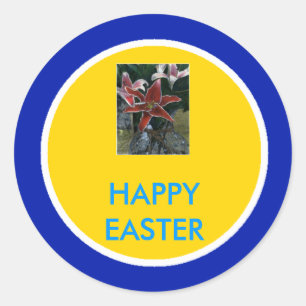 ! UCreate fröhliche Ostern Runder Aufkleber