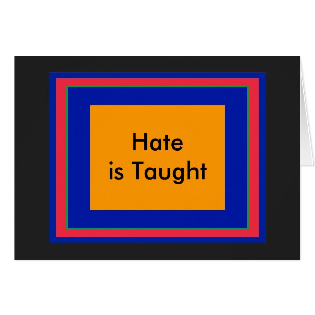 ! UCreate Hate wird gelehrt (Vorderseite (Horizontal))