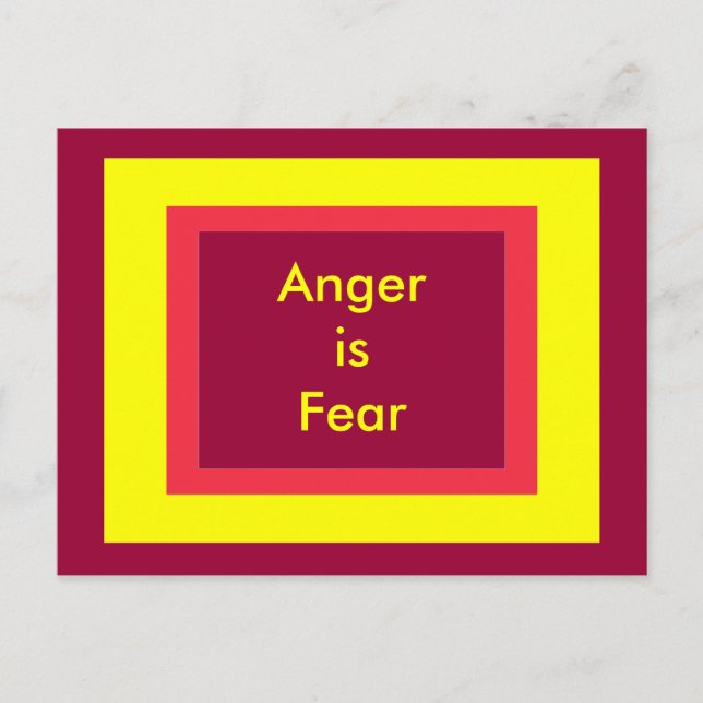 ! UCreate Wut ist Angst Postkarte (Vorderseite)