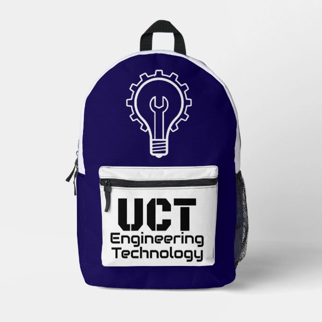 UCT_ENGINEERING BEDRUCKTER RUCKSACK (Vorderseite)