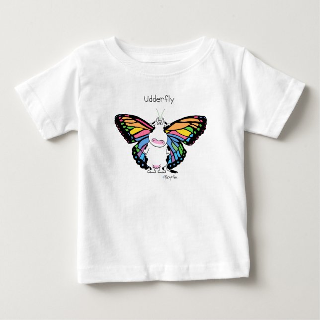 UDDERFLY von Sandra Boynton Baby T-shirt (Vorderseite)