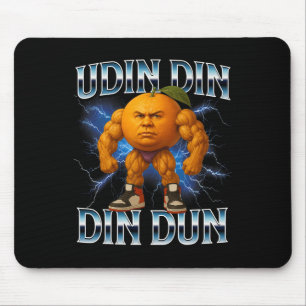 Udin Din Dun Funny Italienisch Brainrot Meme Bodyb Mousepad