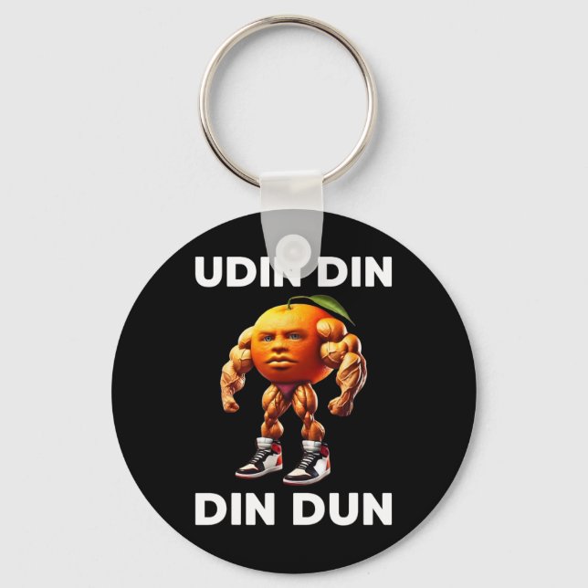 Udin Din Dun Italienisch Brainrot Meme Udindindind Schlüsselanhänger (Vorderseite)