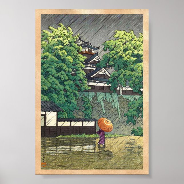 Udo Tower, Schloss Kumamoto (Kumamoto-jô Udoyagura Poster (Vorne)