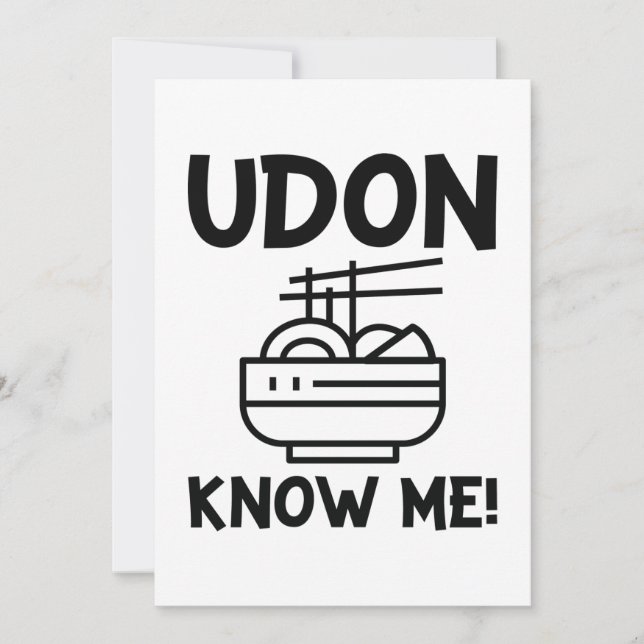 Udon kenne mich dankeskarte (Vorderseite)