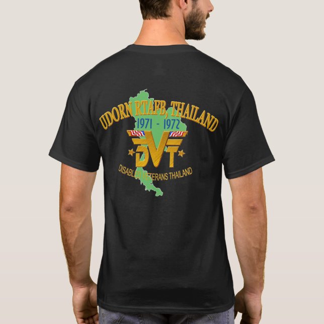 Udorn RTAFB, T-shirt de vétérans de la Thaïlande (Dos)